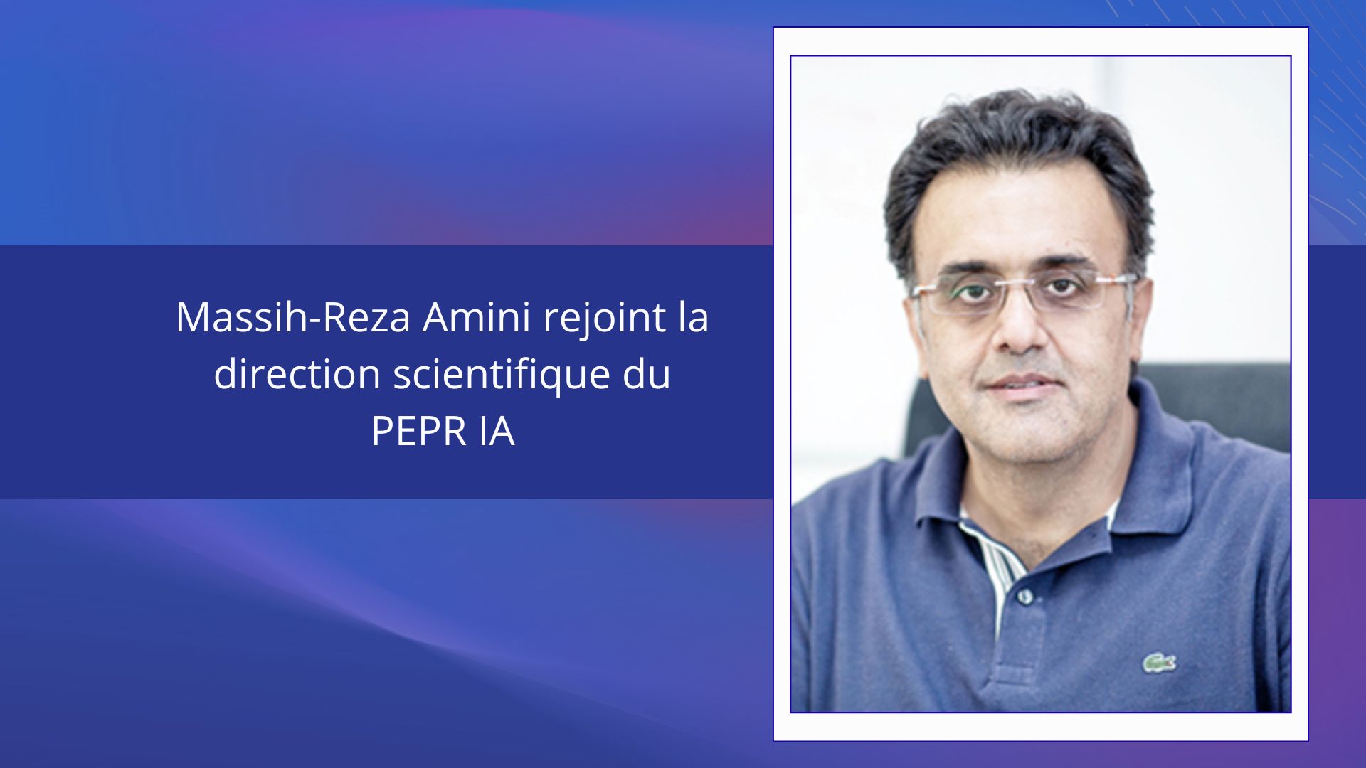  A New Scientific Director Joins the PEPR IA 